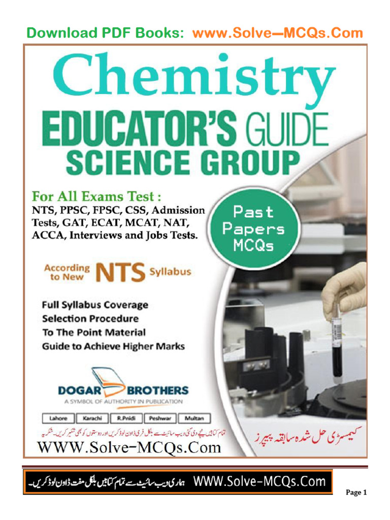 PPSC Chemistry Important Notes | PDF | Gases | Chemical Reactions