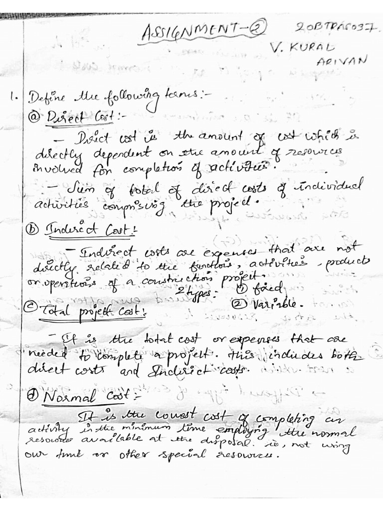 20btras037 CPM Assignment 2 | PDF