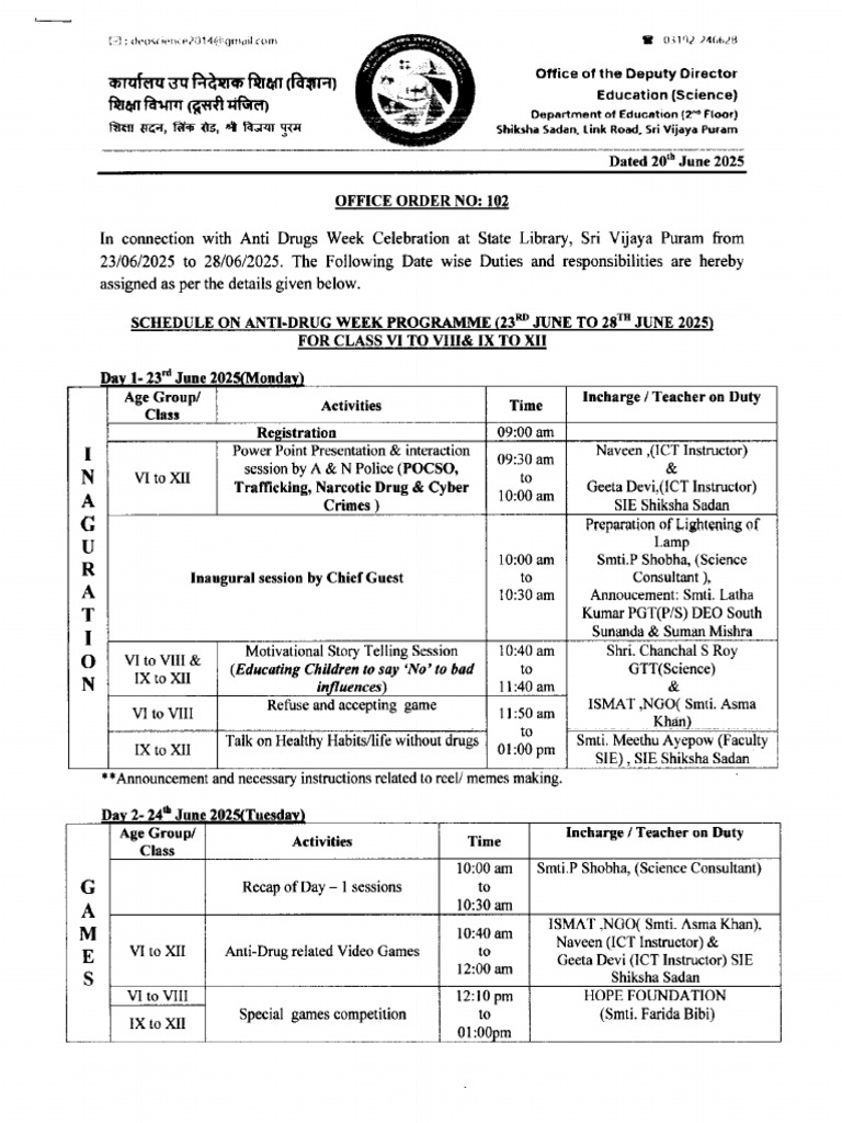 Office Order No. 102 | PDF