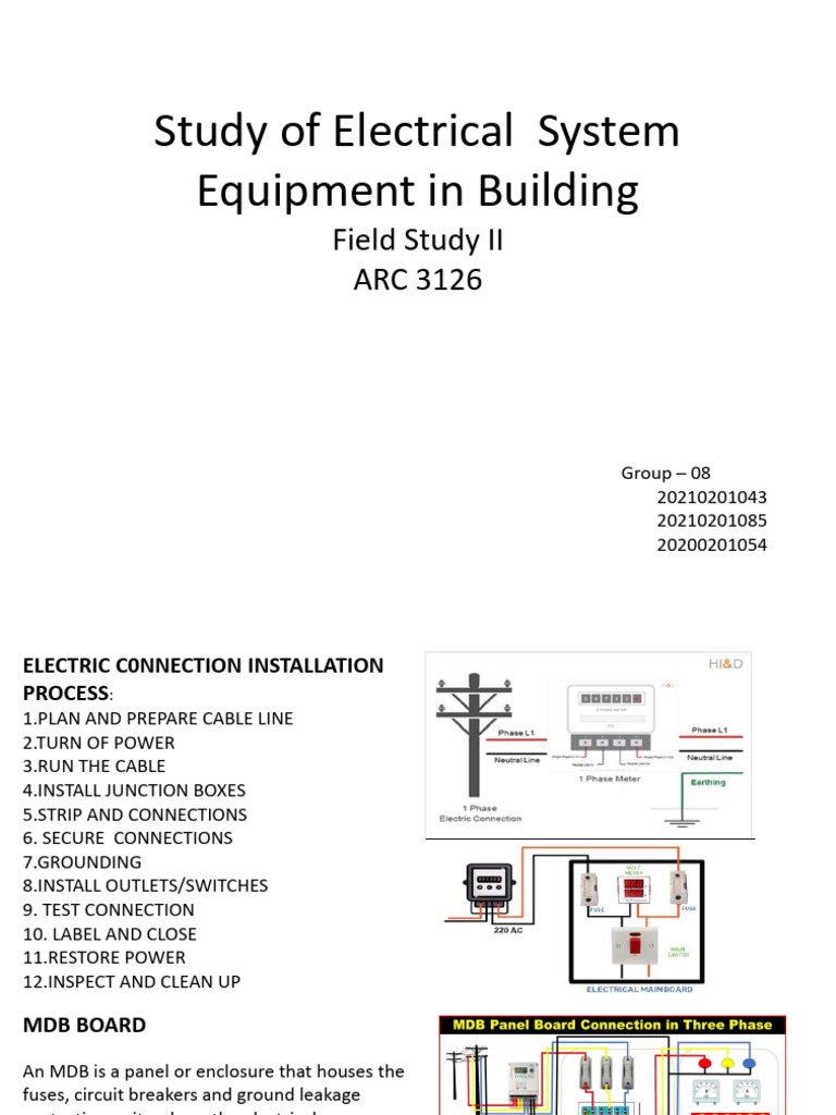 Group 08 Electrical Presentation Final2 | PDF | Components ...