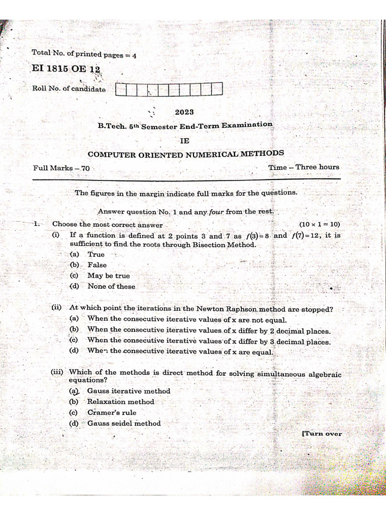 2023 Pyq 5th Sem | PDF