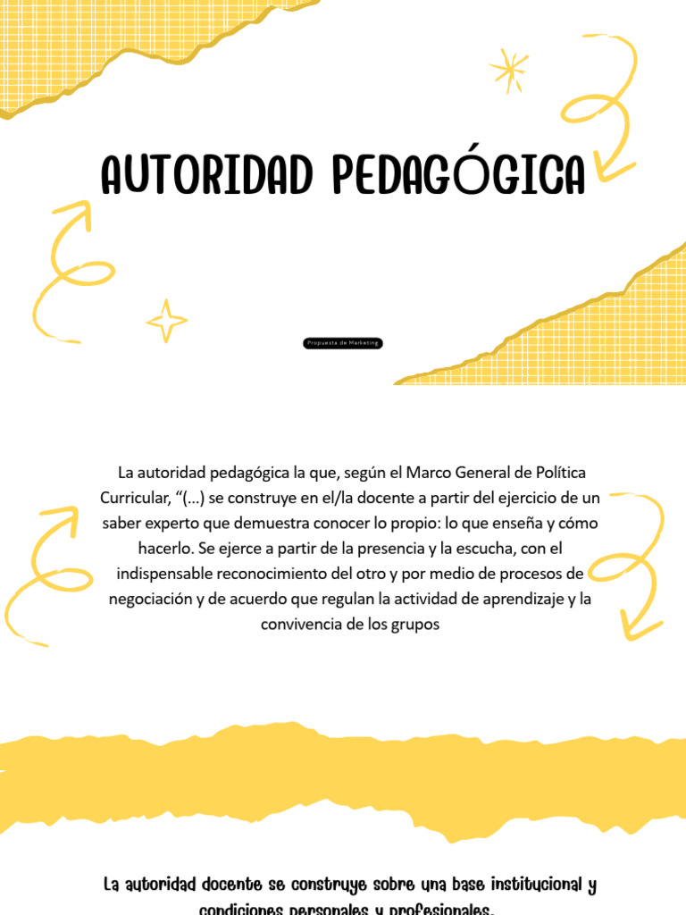Autoridad Pedagógica en la Educación | PDF | Pedagogía | Maestros