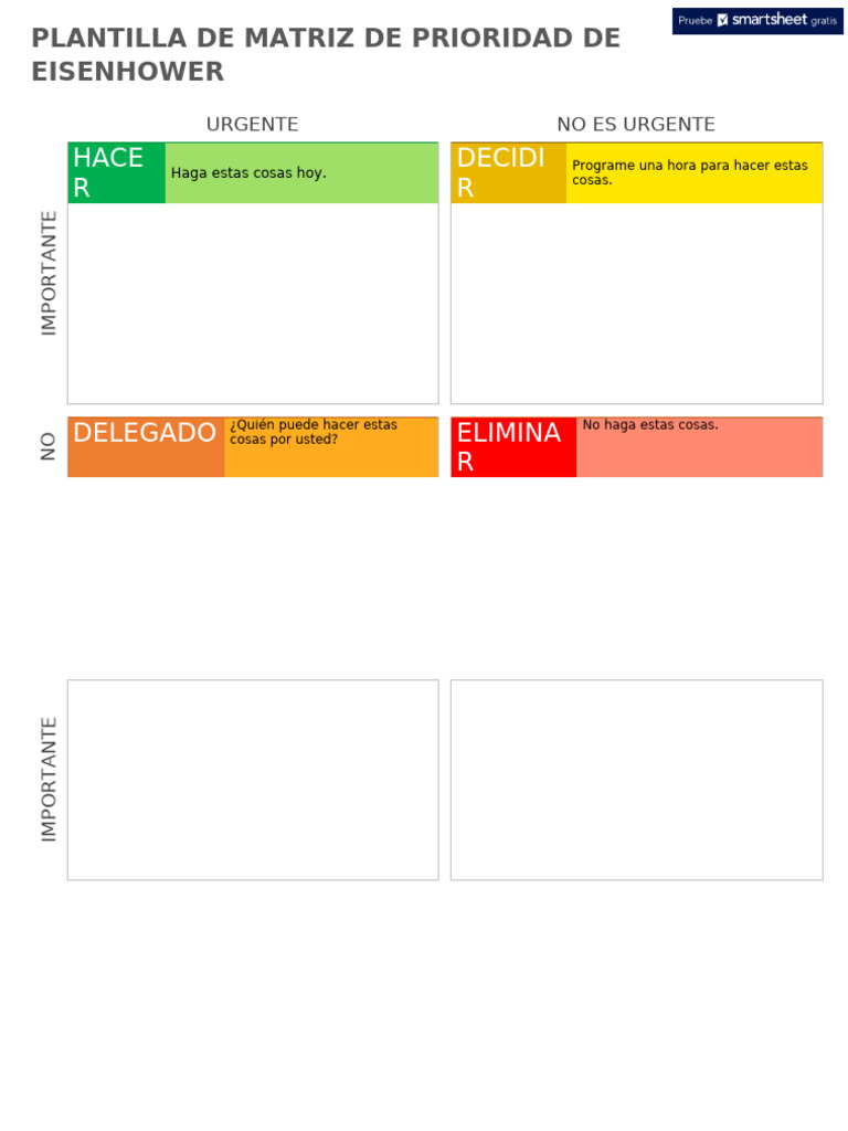 IC Eisenhower Priority Matrix 11625 Word ES | PDF