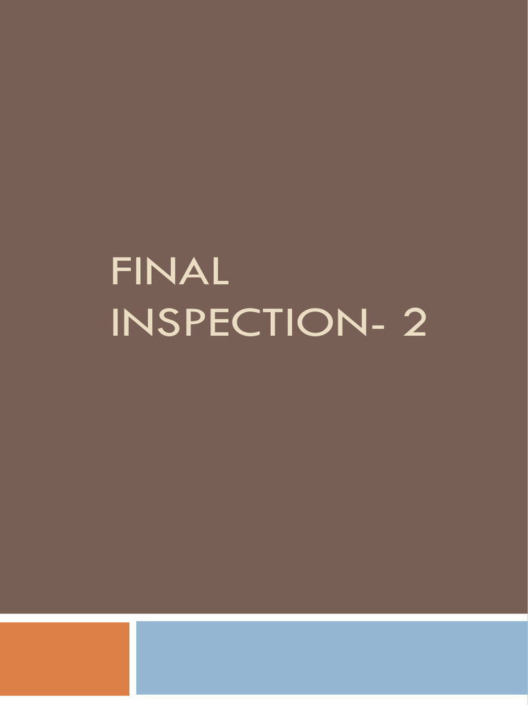 Defect Classification in Final Inspection | PDF | Textiles ...