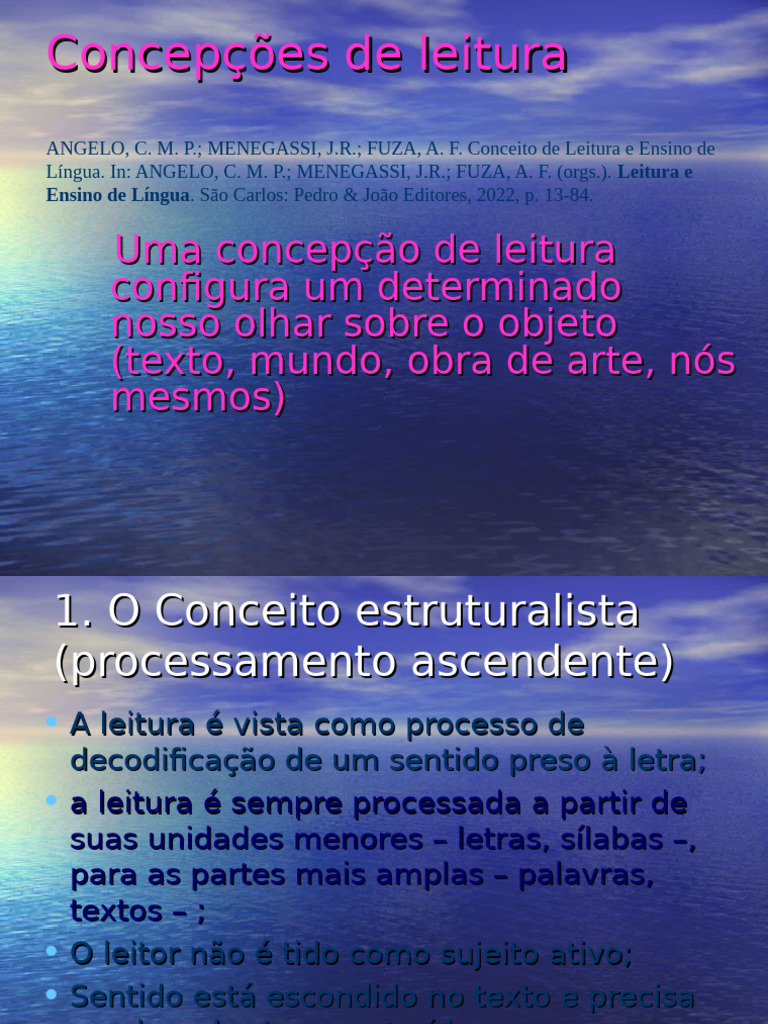 Concepções de Leitura e Ensino de Língua | PDF | Narrativa ...