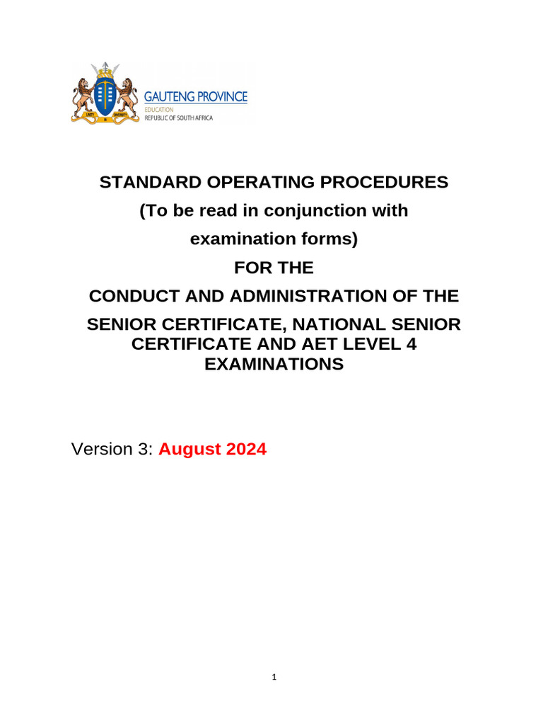 Grade 12 Invigilation Procedures Manual | PDF | Identity Document