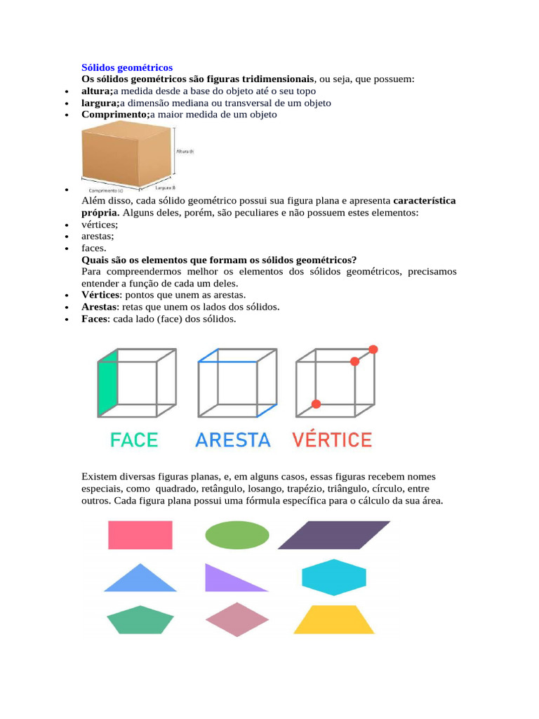 Sólidos Geométricos | PDF