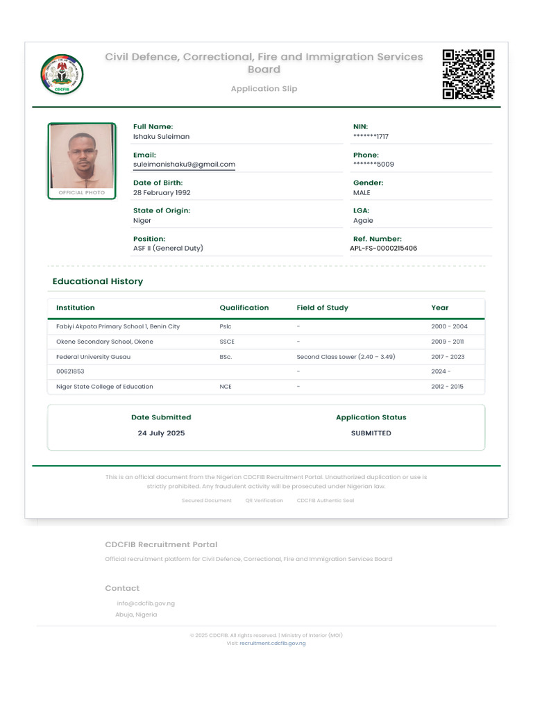 Https/recruitment - Cdcfib.gov - Ng/slip/5e98f266 38f1 4b87 9db8 ...