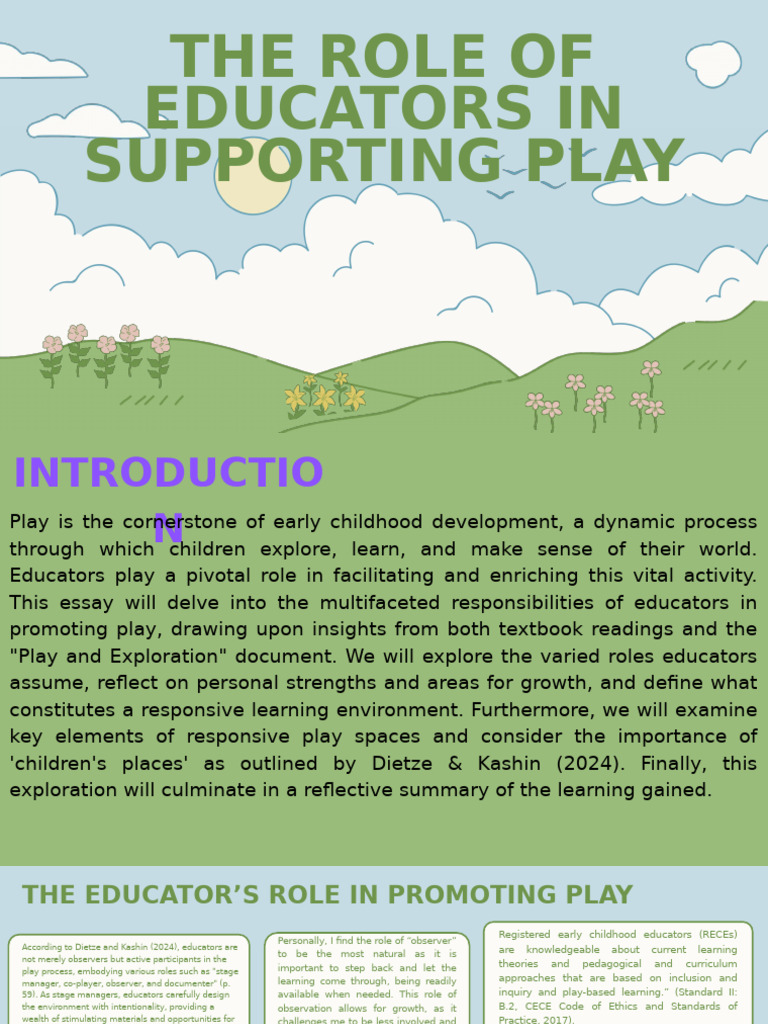 Educators' Role in Supporting Play | PDF | Liberal Arts Education ...