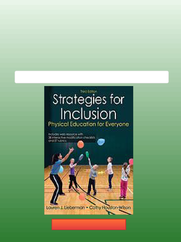 Strategies For Inclusion Physical Education For Everyone Third Edition ...