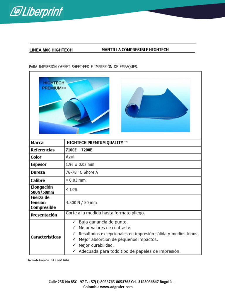 Ft_linea Mantilla Hightech Premium | PDF