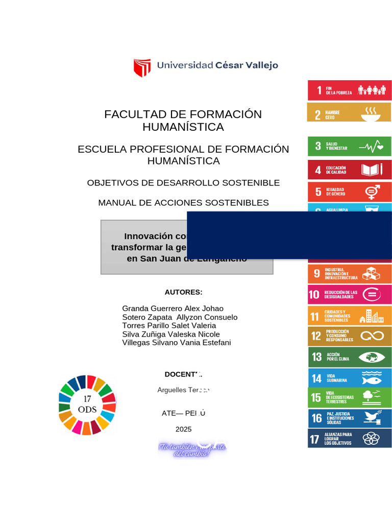 Gestión Sostenible de Residuos en SJL | PDF | Sustentabilidad | Residuos