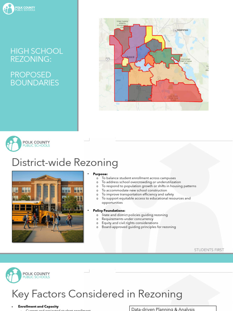 Comprehensive High School Rezone Board Presentation As of 24 July 25 ...