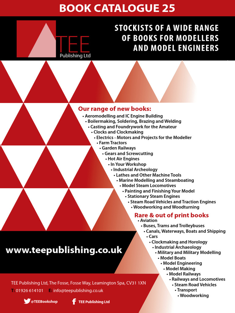 Model Engineering Book Catalogue | PDF | Metalworking | 3 D Printing
