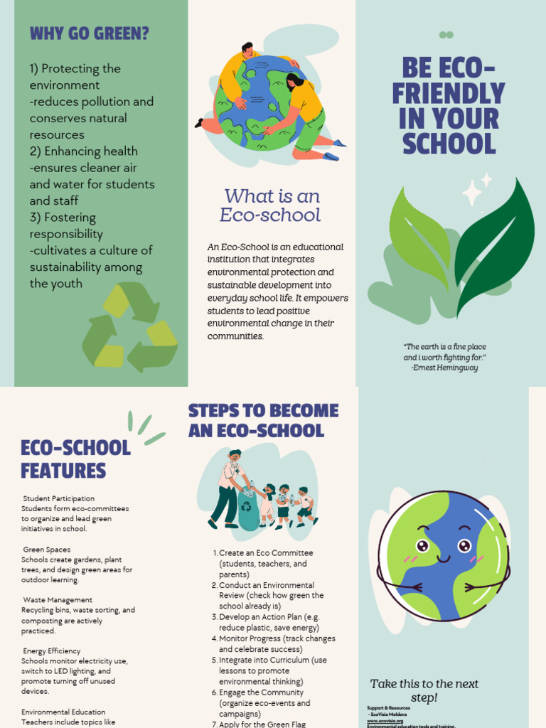 Eco-School Guide for Environmental Awareness | PDF | Environmental ...
