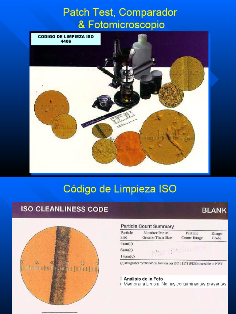 Código de Limpieza ISO 4406 Explicado | PDF
