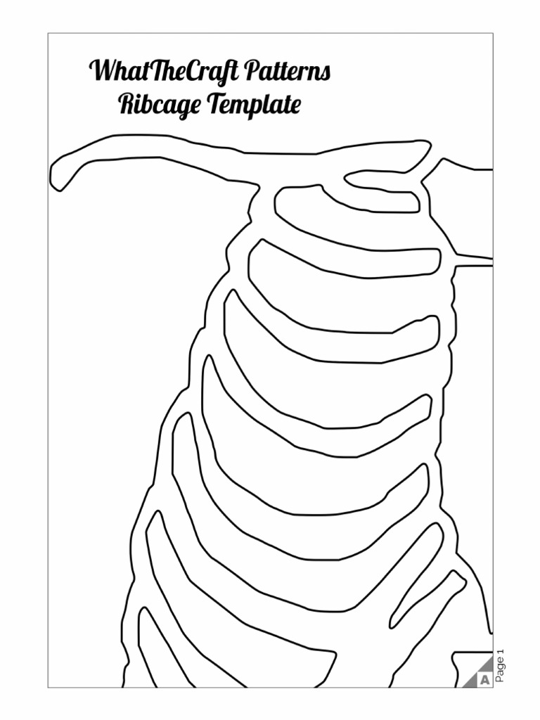 WhatTheCraft Ribcage Template | PDF