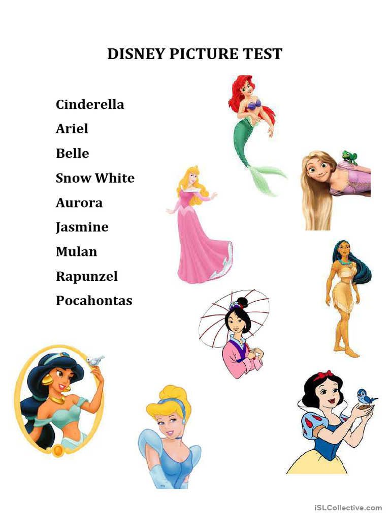 Disney Picture Test | PDF