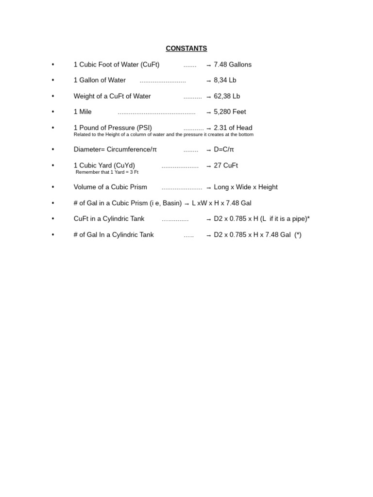 CONSTANTS | PDF