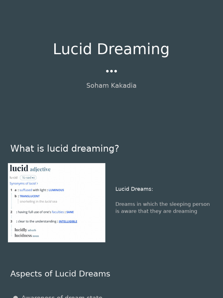Lucid Dreaming SK | PDF
