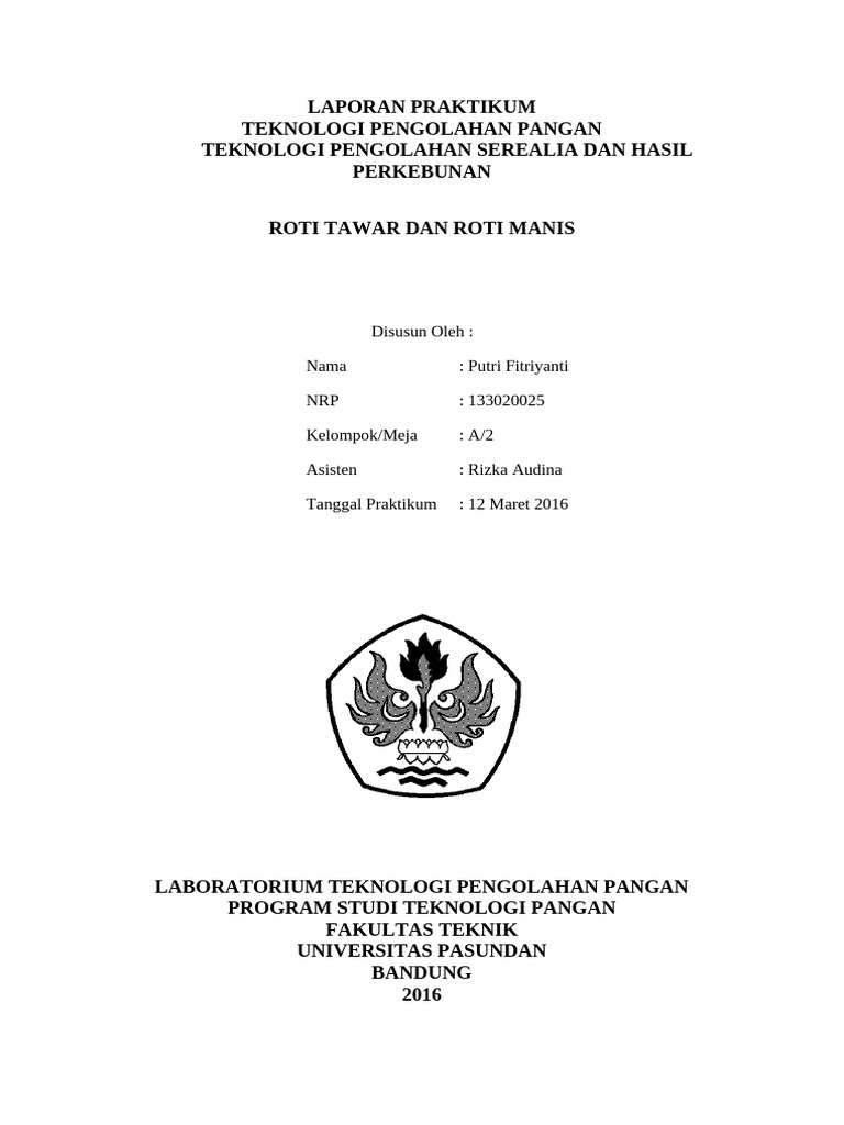 Proses Pembuatan Roti Tawar dan Manis | PDF