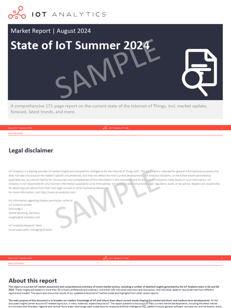 State of IoT: Summer 2024 Insights | PDF | Internet Of Things | Inflation
