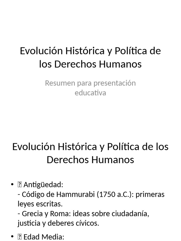Historia de los Derechos Humanos | PDF