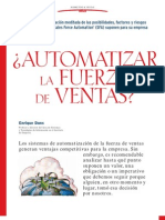 ¿Automatizar la fuerza de ventas