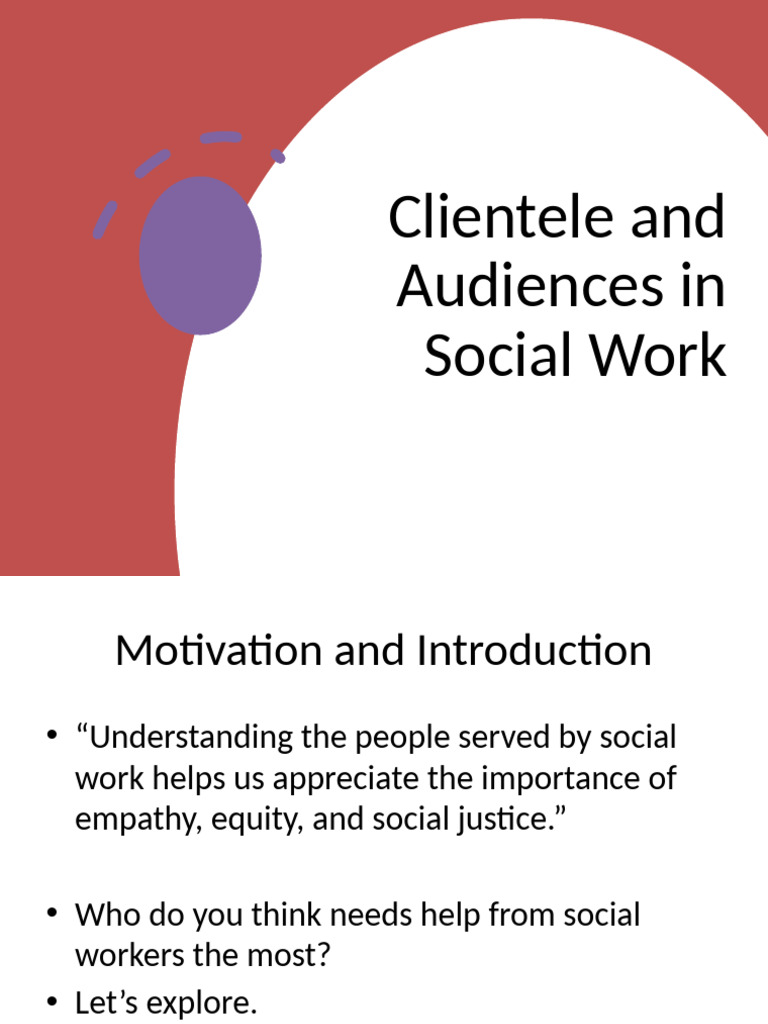Understanding Social Work Clientele | PDF