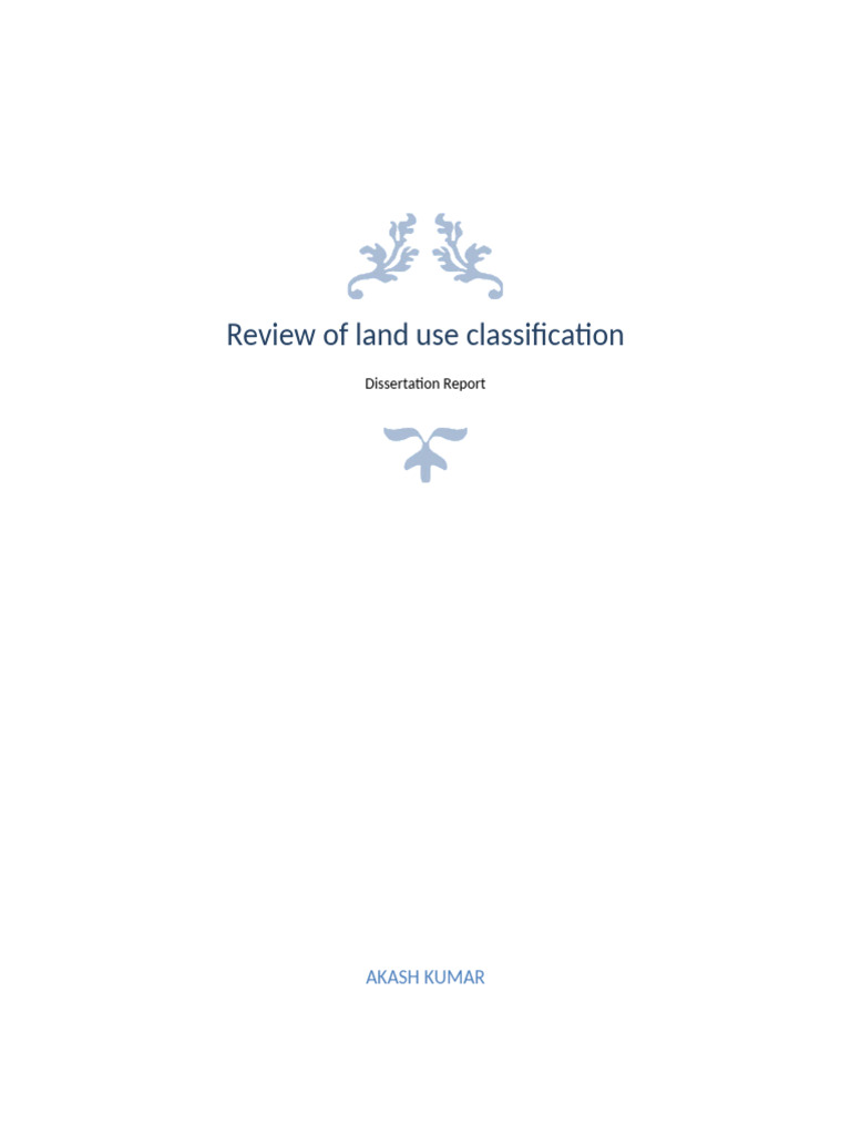 Land Use Classification for Urban Planning | PDF | Essentialism ...