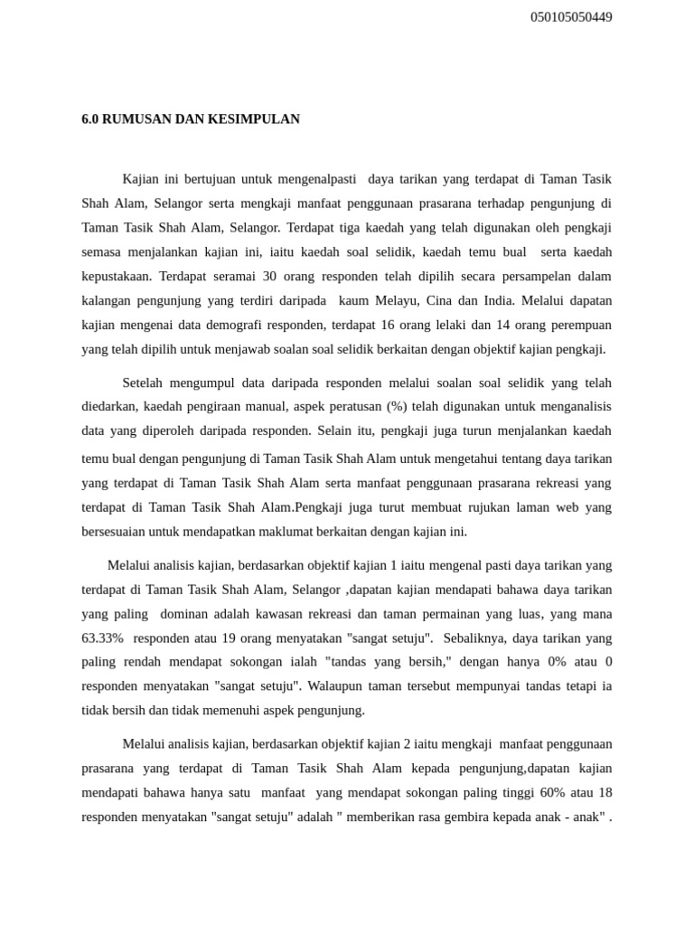 Rumusan Pam KK | PDF