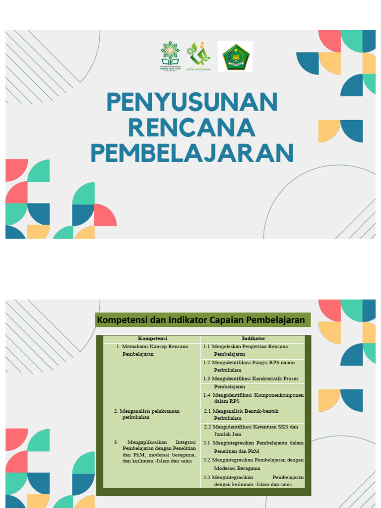 Penyusunan RPS dalam Pembelajaran | PDF