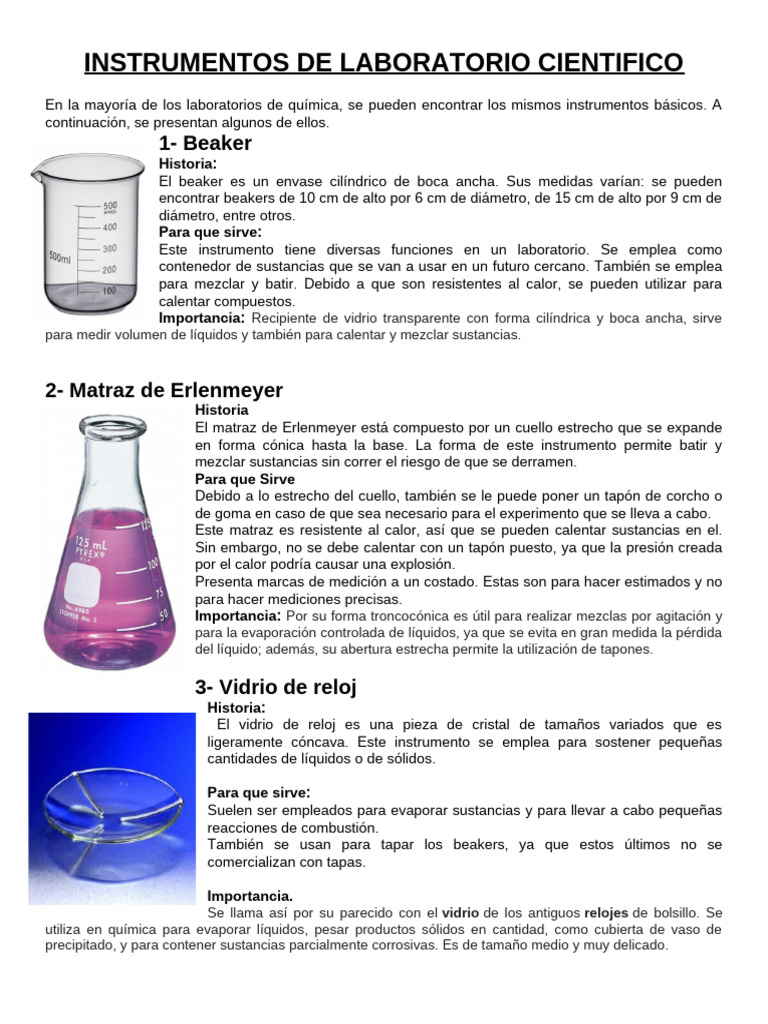 Funciones del Beaker en Química | PDF | Microscopio | Destilación