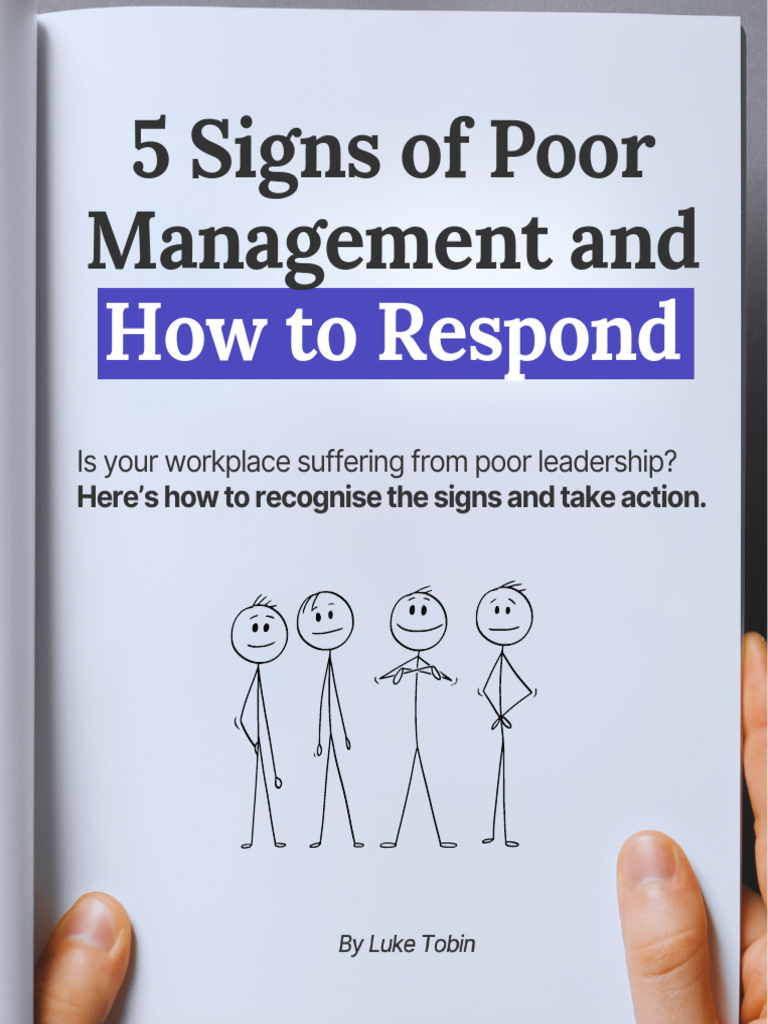 Poor Management Signs by Luke Tobin. | PDF