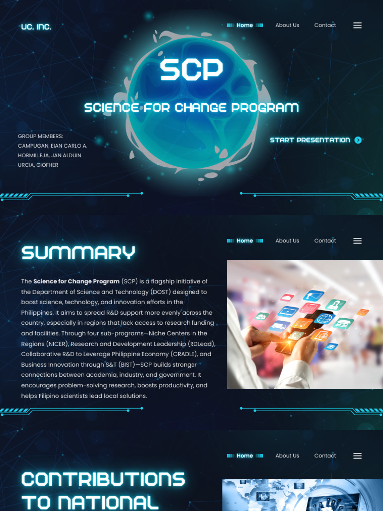 Science for Change Program Overview | PDF | Philippines | Economies