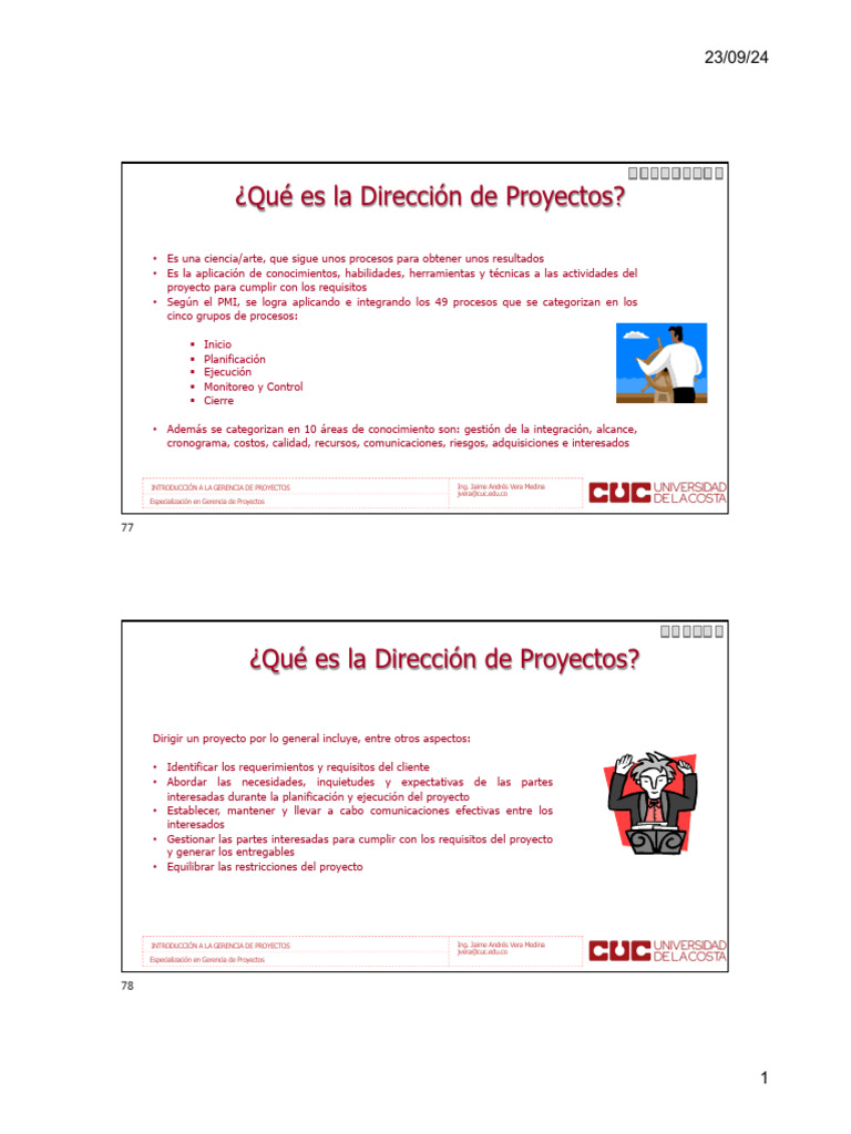 Introducción a la Gerencia de Proyectos | PDF | Planificación ...