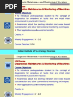 Diagnostic Maintenance and Monitoring of Machines1