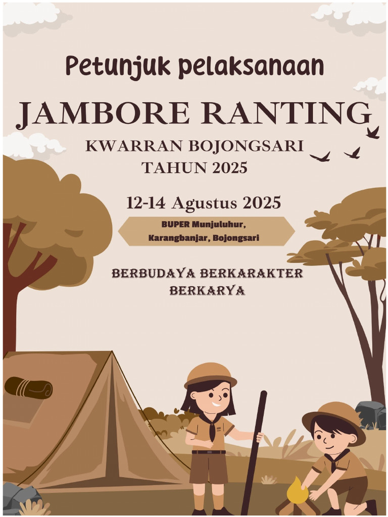 Jambore Ranting Pramuka 2025 Bojongsari | PDF