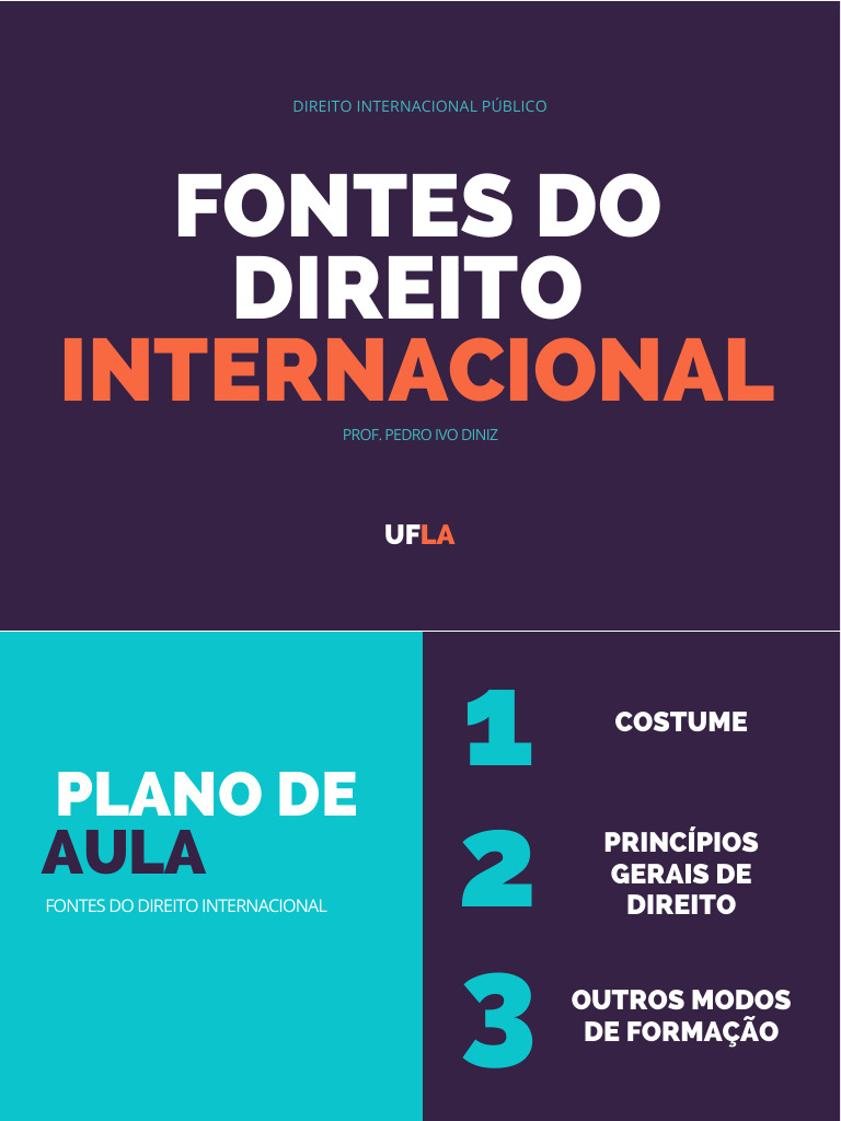 Fontes do Direito Internacional Público | PDF | Direito Internacional ...