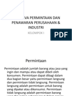 6.1 Kurva Permintaan Dan Penawaran Perusahaan & Industri: Kelompok I