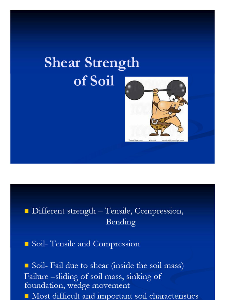 Shear Strength of Soil: Key Concepts | PDF | Strength Of Materials ...