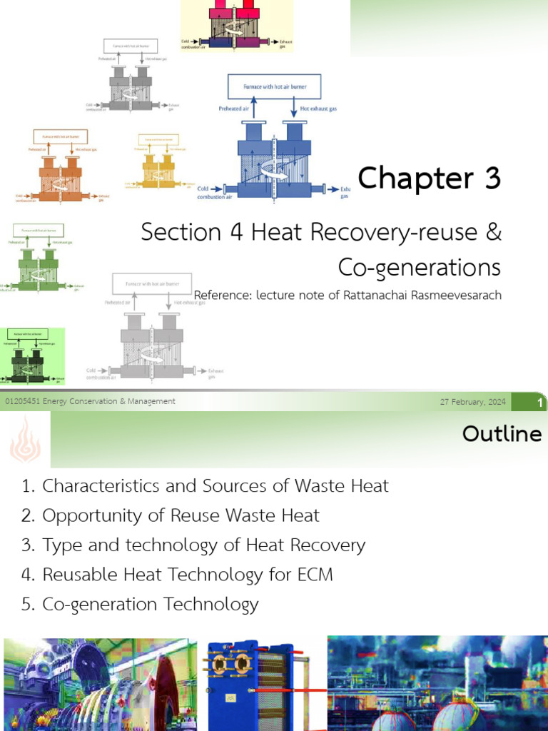 Heat Recovery and Reuse Strategies | PDF | Cogeneration | Heat