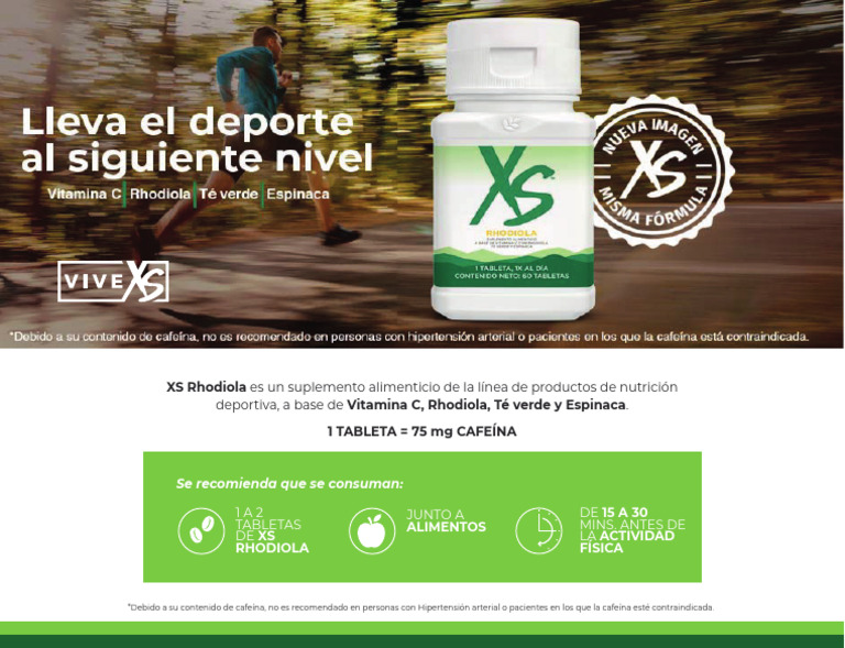 Beneficios de XS Rhodiola Amway | PDF