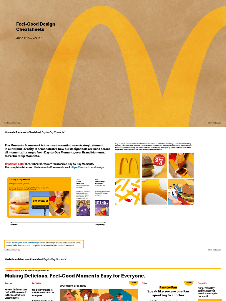 McDonald's 2024 Feel-Good Design Guide | PDF | Typography | Brand