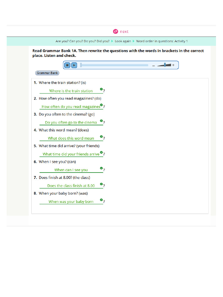 Ingles Basico Cyberhomework 1A | PDF