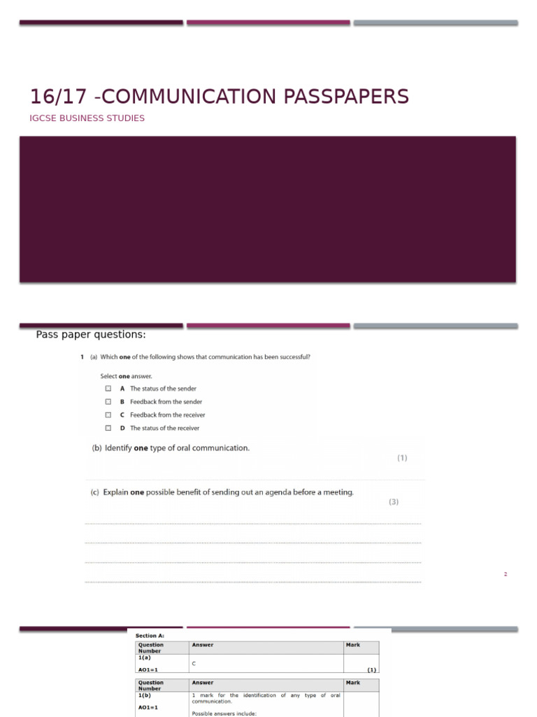 Passpaper comuncication 2015 | PDF