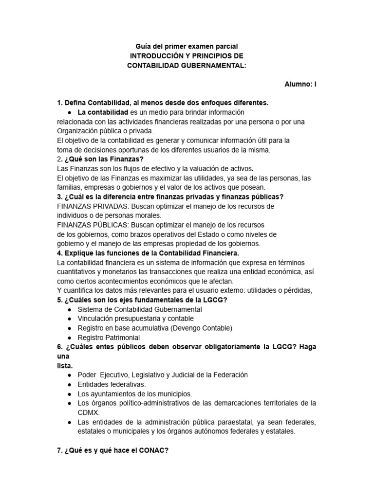 Guía de Contabilidad Gubernamental | PDF | Contabilidad | Estado financiero