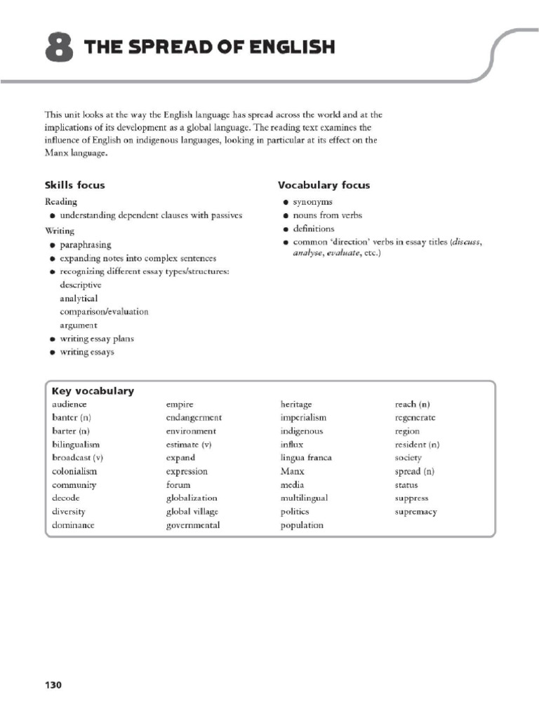 Spread of English | PDF
