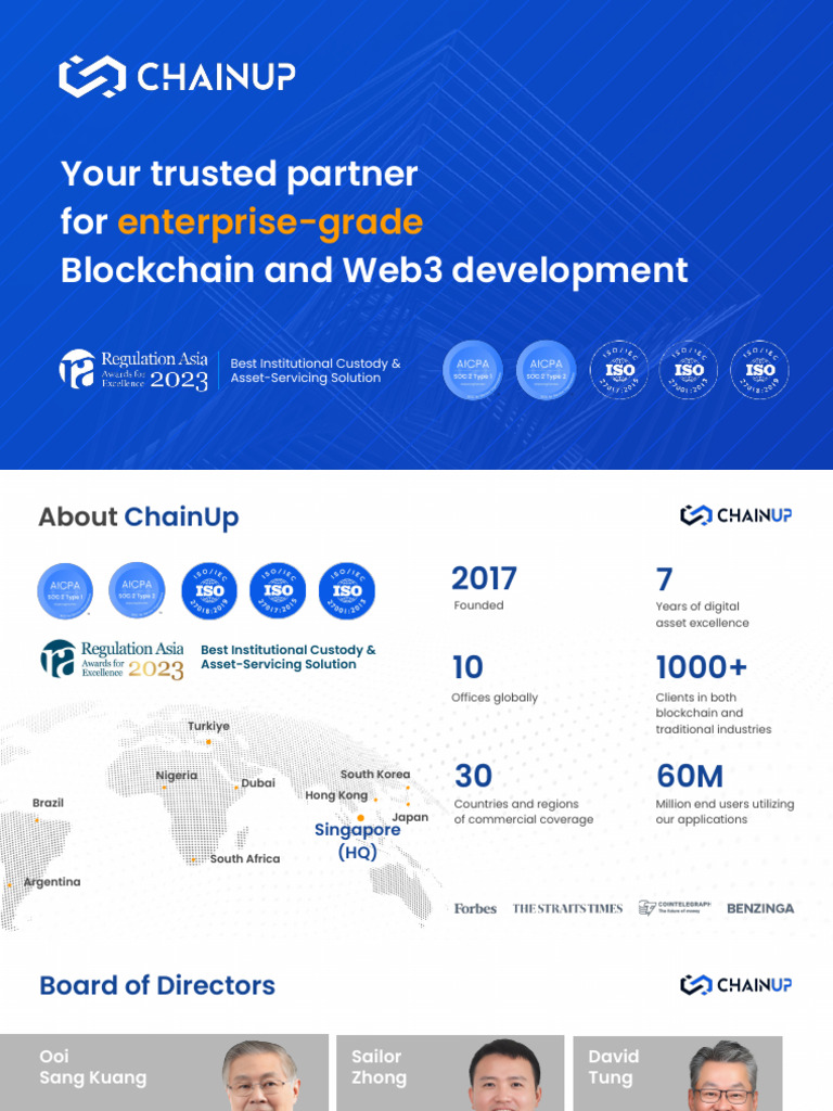 ChainUp Introduction (1 Nov 2024 Lastest Update) | PDF