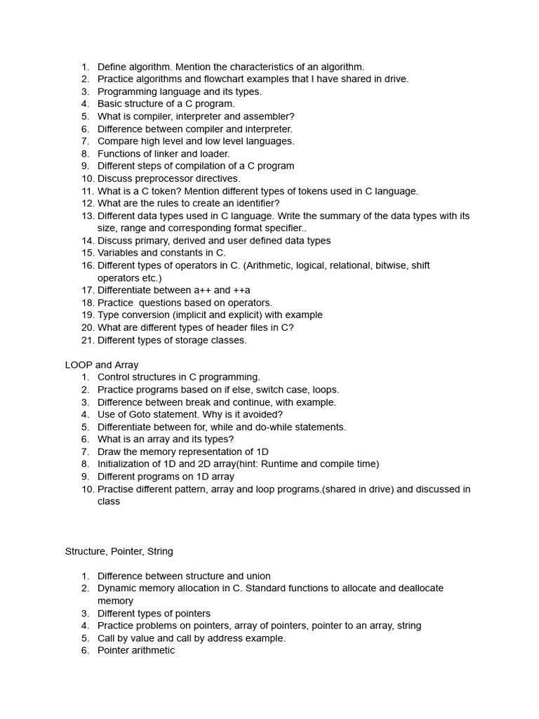 C Programming Concepts and Practices | PDF | Pointer (Computer ...
